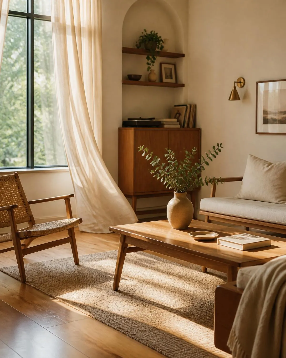Bright, clean Austin living room